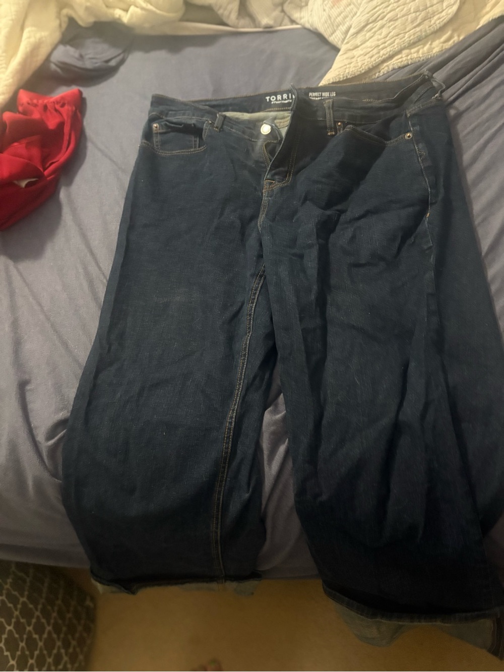 torrid Dark Indigo Wide Leg Jeans